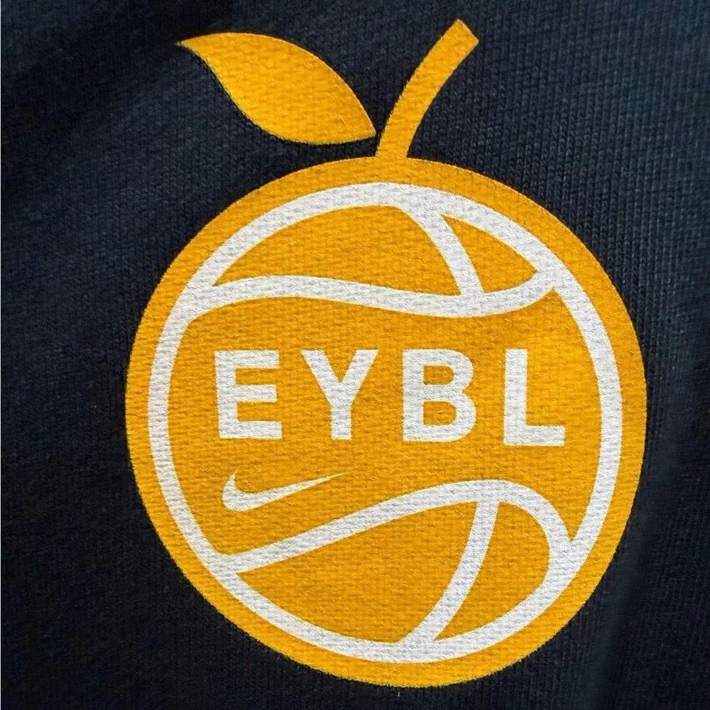 Nike EYBL Hoodie RARE Mens Medium Black Dri Fit Basketball Love Give Work EUC